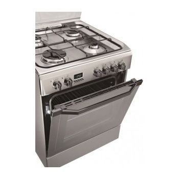 Indesit I6GMH6AG(X) gaasipliit elektriahjuga 60 cm, roostevaba teras