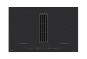 Midea MIH740Y038B 2 ühendatava alaga integreeritav induktsioonplaat koos õhupuhastiga 630 m3/h, 80 cm