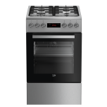Beko FSM52321DXDS gaasipliit elektriahjuga 50 cm, 8 f-ni, roostevaba teras