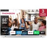 Thomson 55UG4S14W UHD 4K QLED Smart TV, Google TV, valge raam