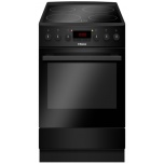 Hansa FCCM58209H klaaskeraamiline pliit 50 cm, 8 f-ni, must