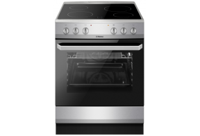Hansa FCCX680009 klaaskeraamiline pliit 60 cm, 8 f-ni, roostevaba teras