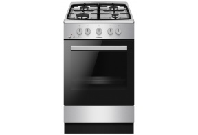 Hansa FCGX52029H gaasipliit 50 cm, gaasi ahjuga, roostevaba teras