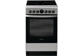 Indesit IS5V8CHX/E klaaskeraamiline pliit 50 cm, 8 f-ni, roostevaba teras