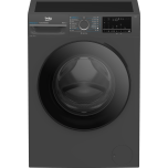 Beko BM3WFSU48415ADC invertermootoriga pesumasin 8 kg, 1400 p/m, auruf-n, must