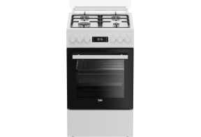 Beko FSM52339DWDS gaasipliit elektriahjuga 50 cm, 8 f-ni