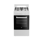 Beko FSG52020FW gaasipliit 50 cm, gaasi ahjuga