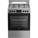 Beko FBM62320SDS gaasipliit elektriahjuga 60 cm, 8 f-ni, hõbedane