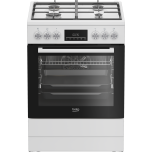 Beko FBM62330GWDTN gaasipliit elektriahjuga 60 cm, 8 f-ni