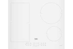 Beko HII64200FMTW 2 ühendatava alaga 4 keedutsooniga integreeritav induktsioonplaat, 60 cm valge