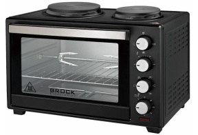 Brock TO 6022BK miniahi 60 l pöördõhu, grillvarda ja pliidiplaatidega