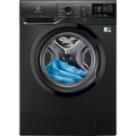 Electrolux EW6SN406BXI kitsas 37,8 cm, invertermootoriga pesumasin, 6 kg, 1000 p/m, auruf-n, must