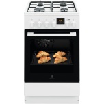 Electrolux LKK 540201W gaasipliit 50 cm elektriahjuga 7 f-ni