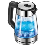 MPM MCZ-116 veekeetja temperatuuri reguleerimisega, muutuv LED-valgustus, roostevaba teras/klaas, 1,7 l, 2200 W