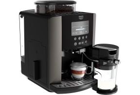 Krups EA819E10 espressomasin Arabica Latte piimavahustiga