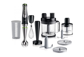 Braun MQ9187XLI saumikseri komplekt 1200 W MultiQuick 9 köögikombaini funktsioonidega