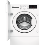 Beko WITC 7612 B0W sügavusega 56 cm invertermootoriga  integreeritav pesumasin 7 kg, 1200 p/m, auruf-n