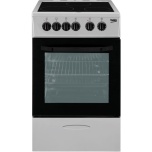 Beko CSS 48100GS klaaskeraamiline elektripliit 50 cm, 4 f-ni, hõbedane