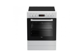 Beko FSE 67300 GW klaaskeraamiline pliit 60 cm, 6 f-ni