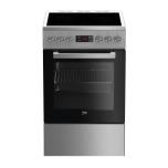 Beko FSM 57300 GX klaaskeraamiline pliit 50 cm, 7 f-ni, roostevaba teras