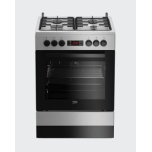 Beko FSM 62320DSS gaasipliit elektriahjuga 60 cm, 8 f-ni, hõbedane