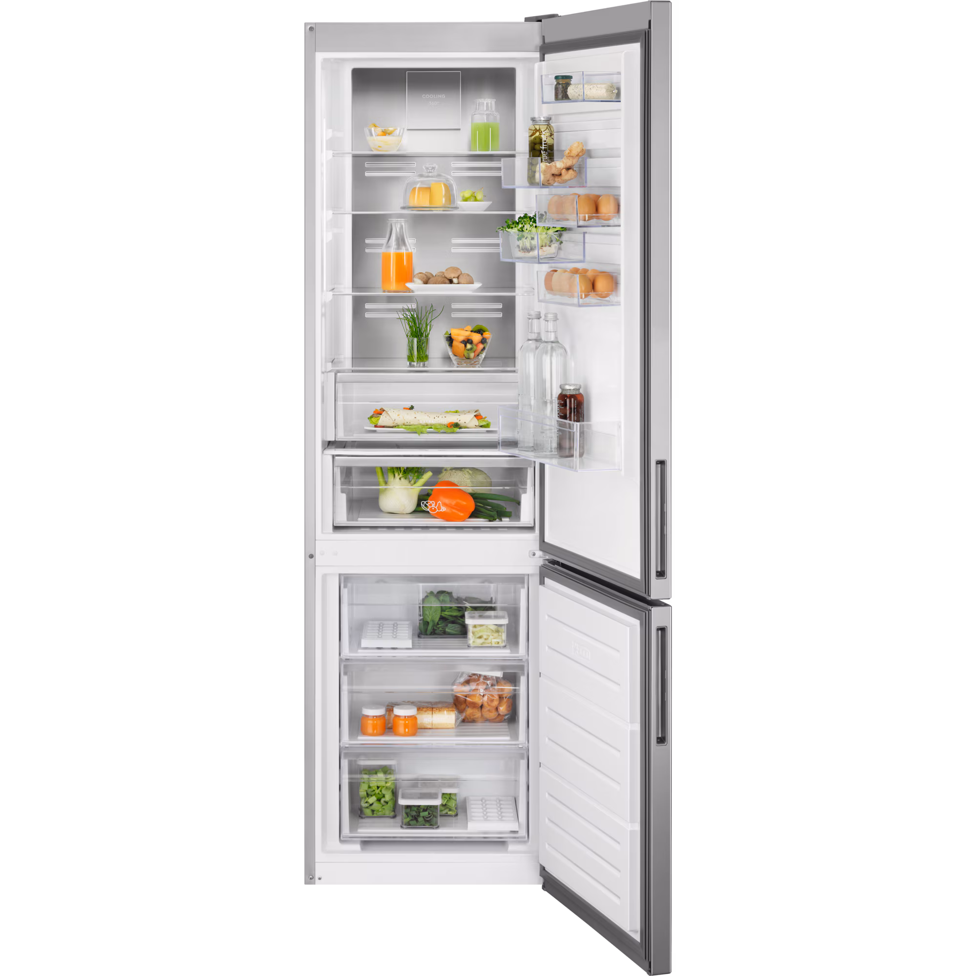 Electrolux LNT7ME36X3 Dual No Frost kombikülmik 201 cm, roostevaba teras