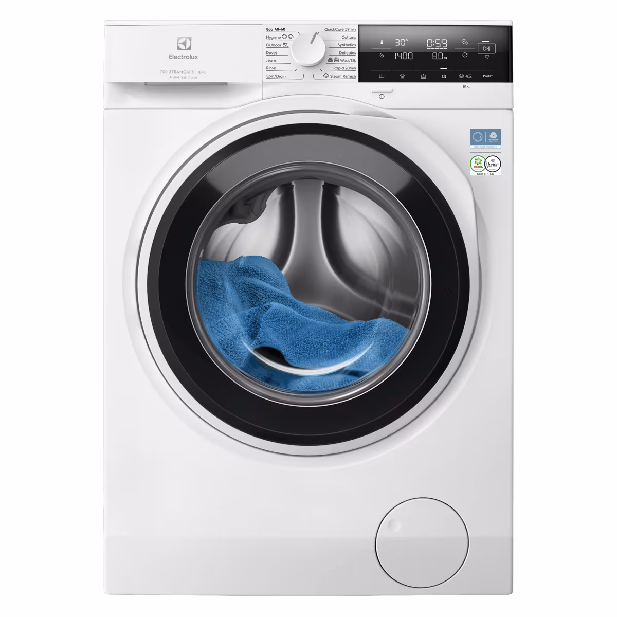 Electrolux EW7F3614SUE invertermootoriga pesumasin 10 kg, 1600 p/m, UniversalDose, auruf-n, A-30% energia tarbimine
