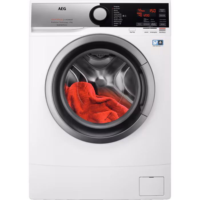 AEG L6SME47S kitsas 44,3 cm pesumasin 7 kg, 1400 p/m, auruf-n