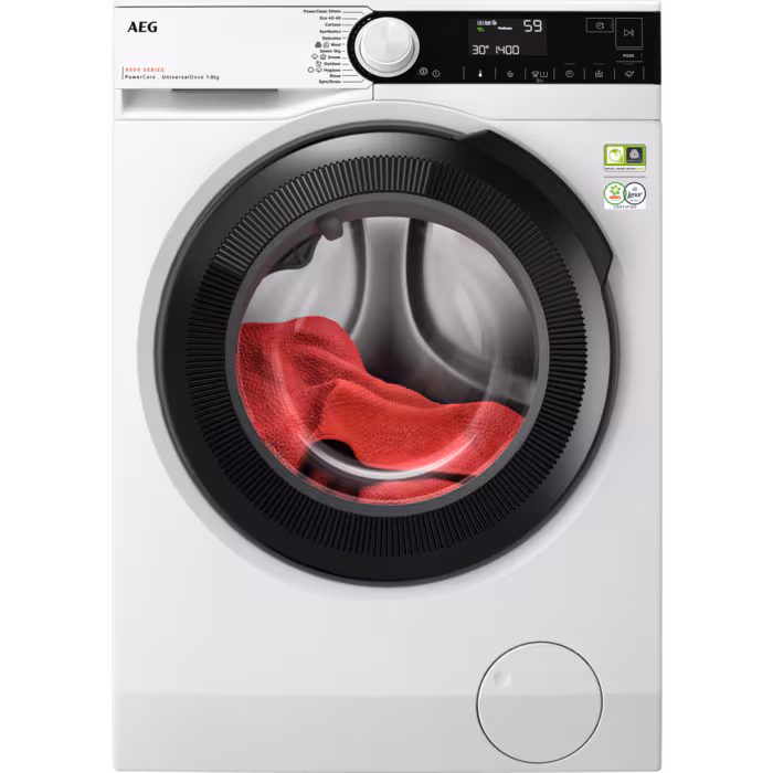 AEG LFR83844VE invertermootoriga pesumasin, UniversalDose, 8 kg, 1400 p/m, auruf-n