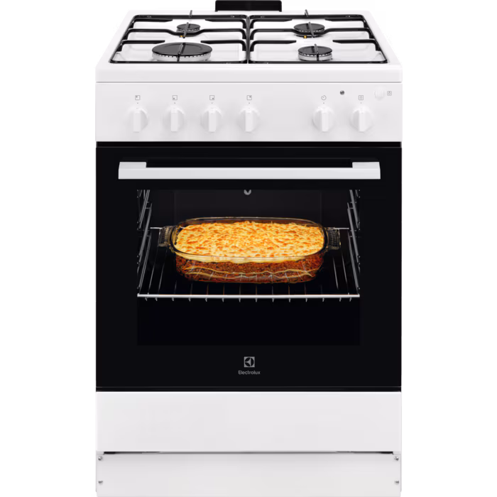 Electrolux LKG604012W gaasipliit gaasiahjuga 60 cm, 3 f-ni