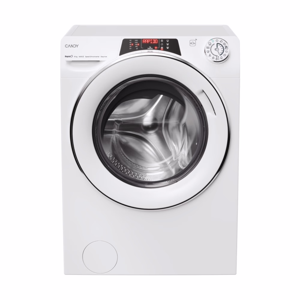 Candy RO16106DWMCT/1-S invertermootoriga pesumasin 10 kg, 1600 p/m, auruf-n, WiFi, sügavusega 57,8 cm