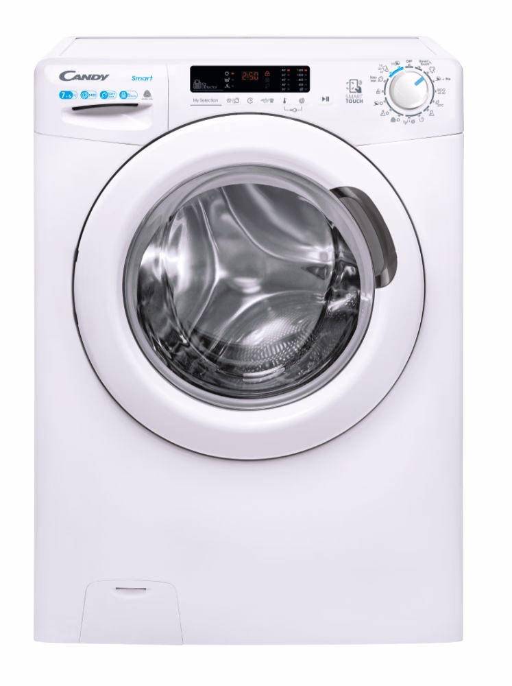 Candy CSWS4752DWE/1-S  kitsas 47 cm pesumasin-kuivati 7/5 kg, 1400 p/m, auruf-n, WiFi
