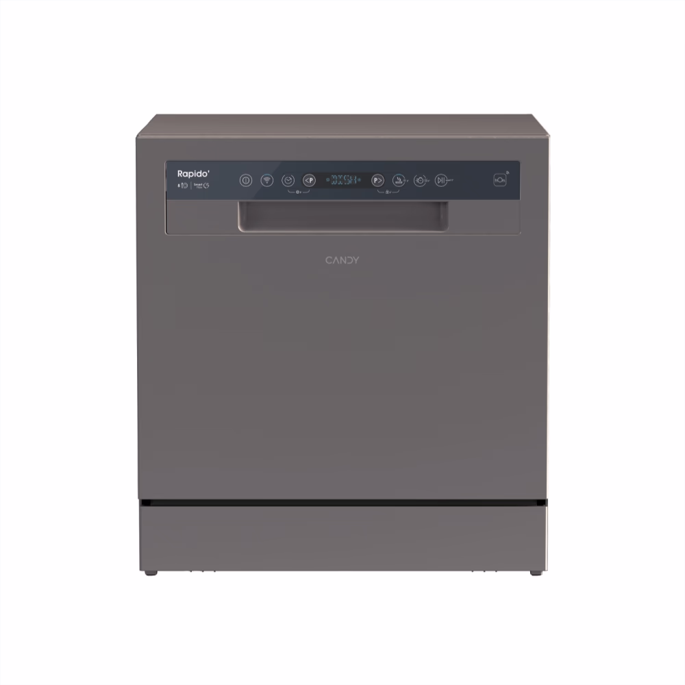 Candy CP8F9FFA lauapealne nõudepesumasin 8 komplekti, 49 dB, hõbedane