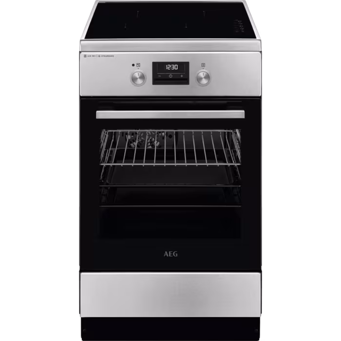 AEG CIB56491BM induktsioonpliit 50 cm, 9 f-ni, auruf-n, roostevaba teras