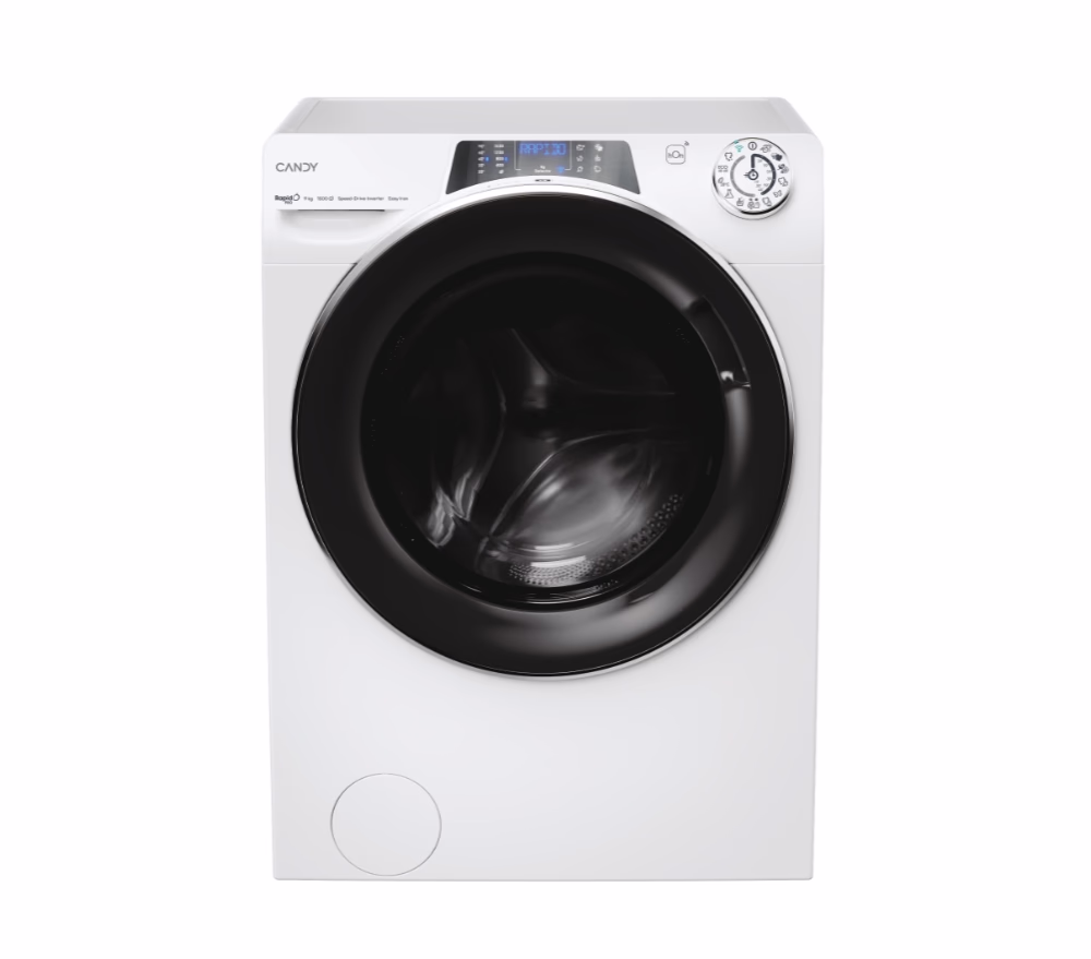 Candy RP596BWMBC/1-S invertermootoriga pesumasin 9 kg, 1500 p/m, auruf-n, WiFi, sügavusega 54 cm