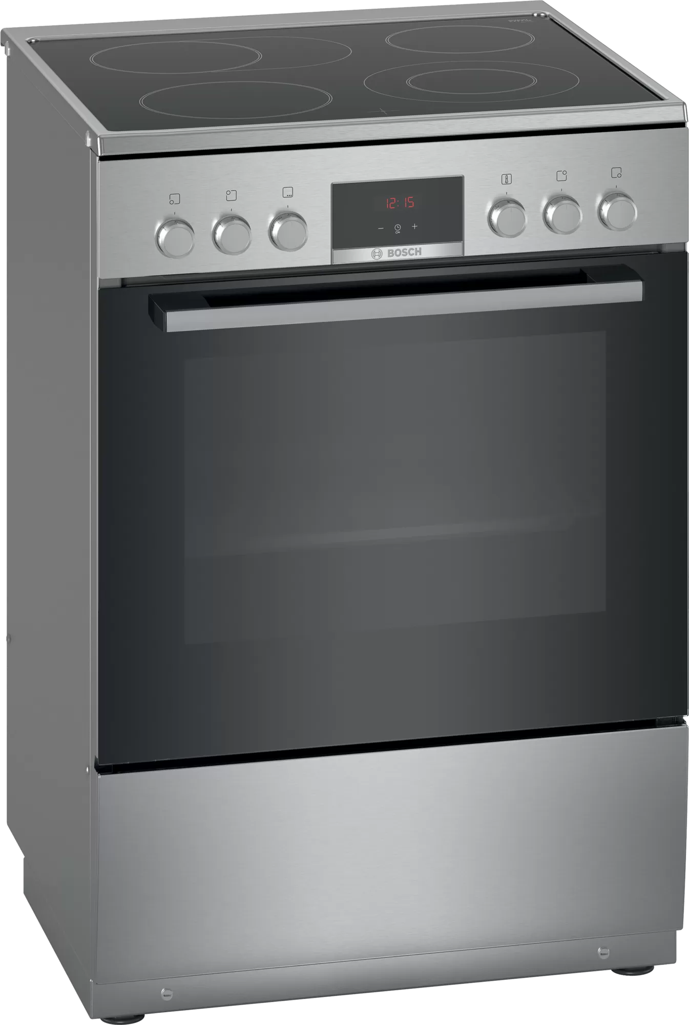 Bosch HKR 39A250U klaaskeraamiline pliit, 60 cm, roostevaba teras, 7 f-ni