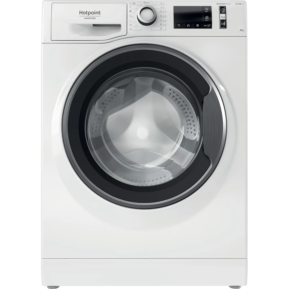 Hotpoint NM11 846WS A EU N sügavusega 60,5 cm invertermootoriga pesumasin 8 kg, 1400 p/m, auruf-n, Add Wash 